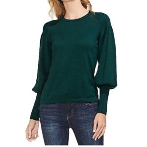 VINCE CAMUTO Blouson Sleeve Sweater In Hunter
